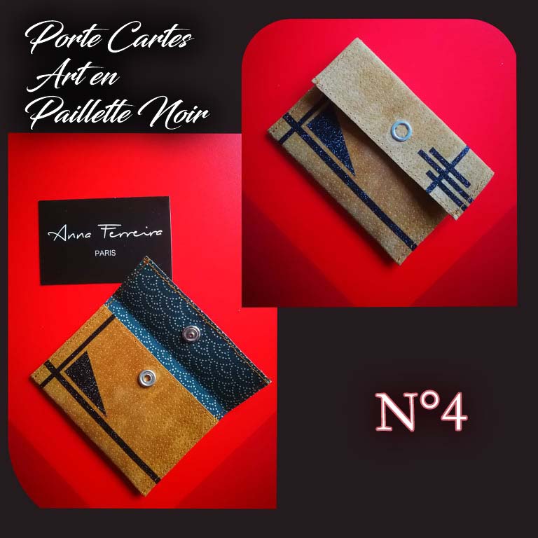 Petit porte cartes en cuir, coloris au choix - Perrine & Antoinette